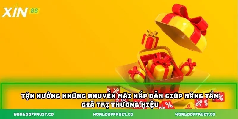 Tận hưởng những khuyến mãi hấp dẫn giúp nâng tầm giá trị thương hiệu